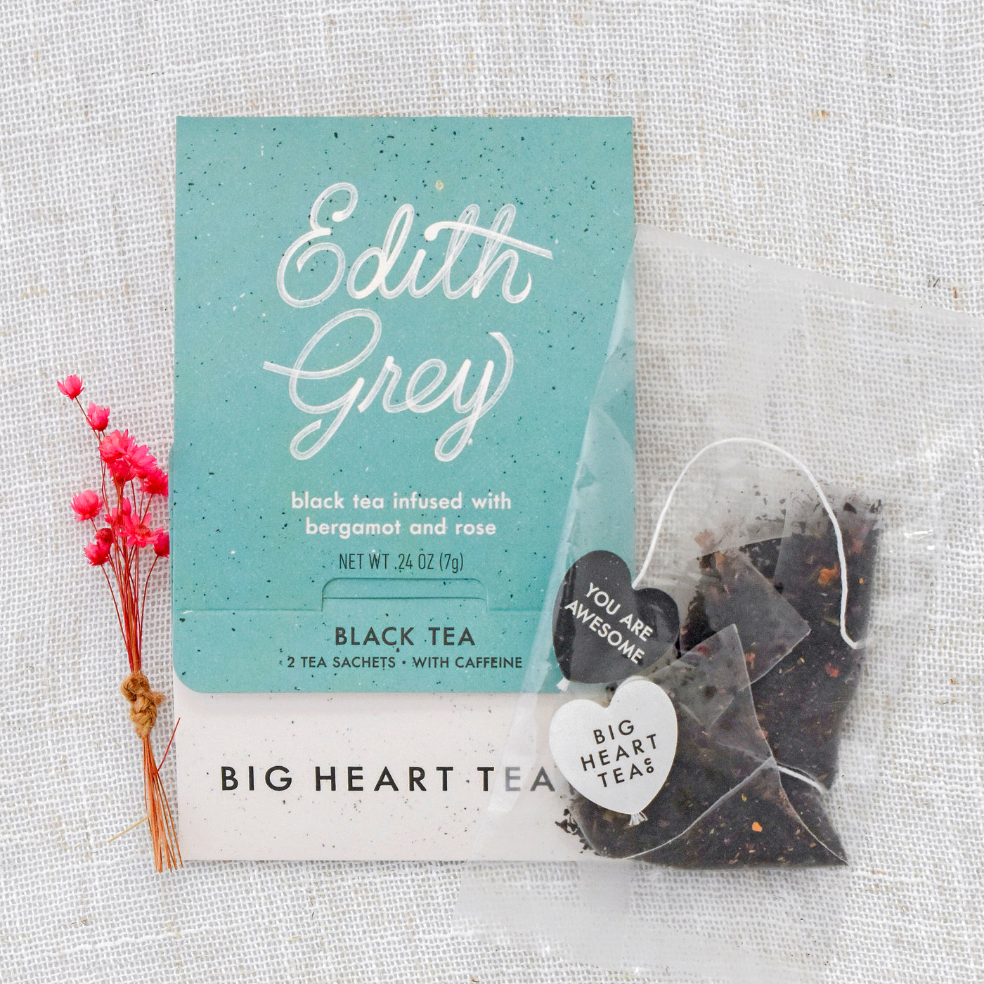 Moms Matter gift box. Close up of Edith Grey Black Tea